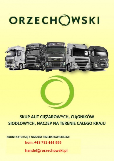 Skup samochodów ciężarowych i maszyn budowlanych